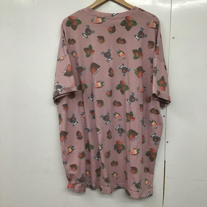 アンクルージュ ANKROUGE ワンピース ミニスカート 半袖ミニスカート クルーネック プリントTシャツ M プリント 桃 / ピンク /  レディース USED 古着 中古 10143734