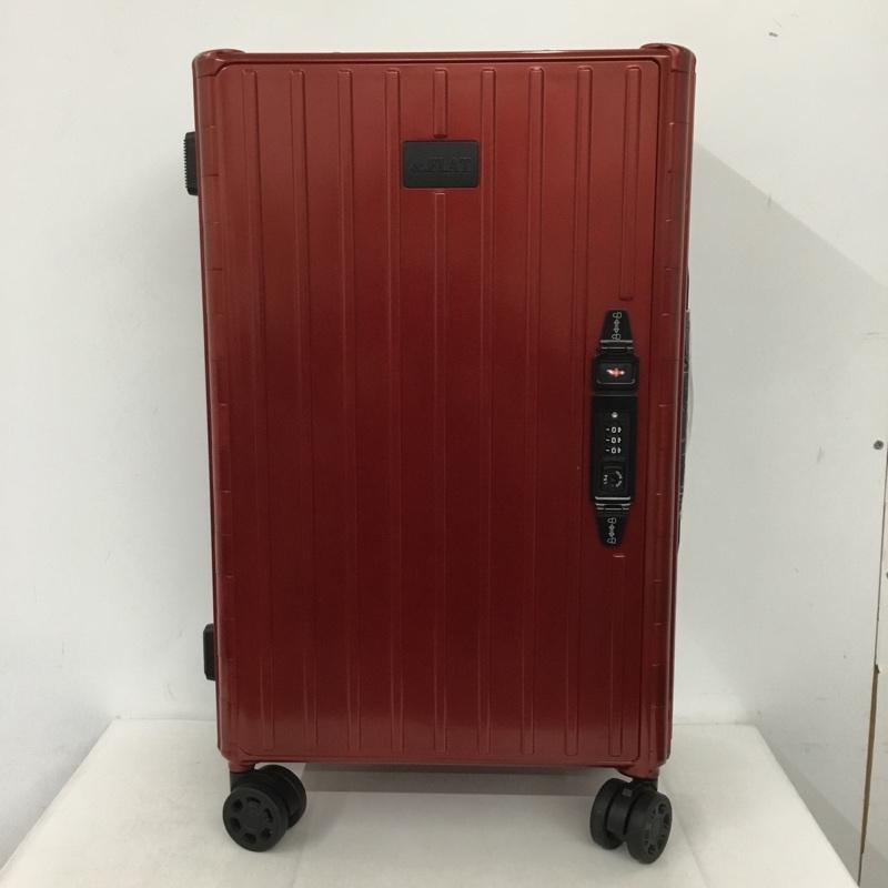 アンドフラット &.FLAT スーツケース、トランク スーツケース、トランク FL14-4-00001 折りたたみ ハードキャリーバッグ キャリーケース 箱有 ロゴ、文字 赤 / レッド /  メンズ USED 古着 中古 10137507