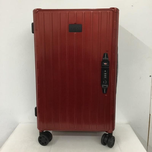 アンドフラット &.FLAT スーツケース、トランク スーツケース、トランク FL14-4-00001 折りたたみ ハードキャリーバッグ キャリーケース 箱有 ロゴ、文字 赤 / レッド /  メンズ USED 古着 中古 10137507