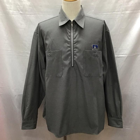 ラディアル RADIALL シャツ、ブラウス 長袖 rad-24aw-sh002 HALF ZIP SHIRT L/S L 無地 灰 / グレー /  メンズ USED 古着 中古 10122090