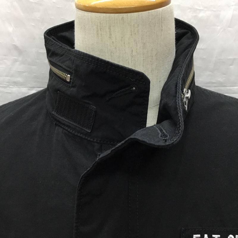 アルファインダストリー Alpha Industries ジャケット、上着 ジャンパー、ブルゾン ジップアップジャケット ジャンパー ジャケット ミリタリージャケット ロゴ、文字 黒 / ブラック /  メンズ USED 古着 中古 10120074