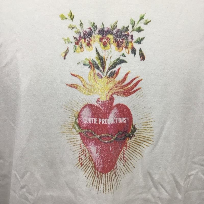 クーティー COOTIE Tシャツ 半袖 半袖カットソー プリントTシャツ クルーネックカットソー M プリント 白 / ホワイト /  メンズ USED 古着 中古 10115132