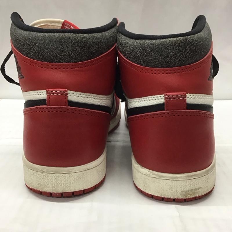 ナイキ NIKE スニーカー スニーカー DZ5485 612 AIR JORDAN 1 RETRO HIGH OG 28cm 箱有 28.0cm ロゴ、文字 白 / ホワイト / X 黒 / ブラック / X 赤 / レッド /  メンズ USED 古着 中古 10111763