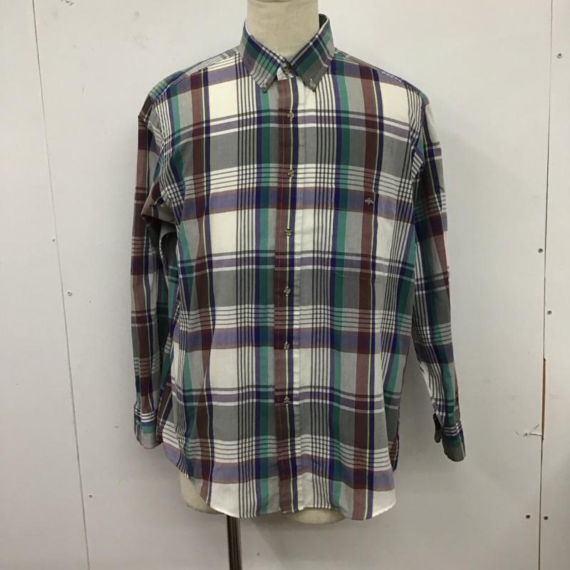 タウンクラフト TOWNCRAFT シャツ、ブラウス 長袖 長袖シャツ チェックシャツ カラーシャツ ボタンダウンシャツ L チェック マルチカラー / マルチカラー /  メンズ USED 古着 中古 10125744
