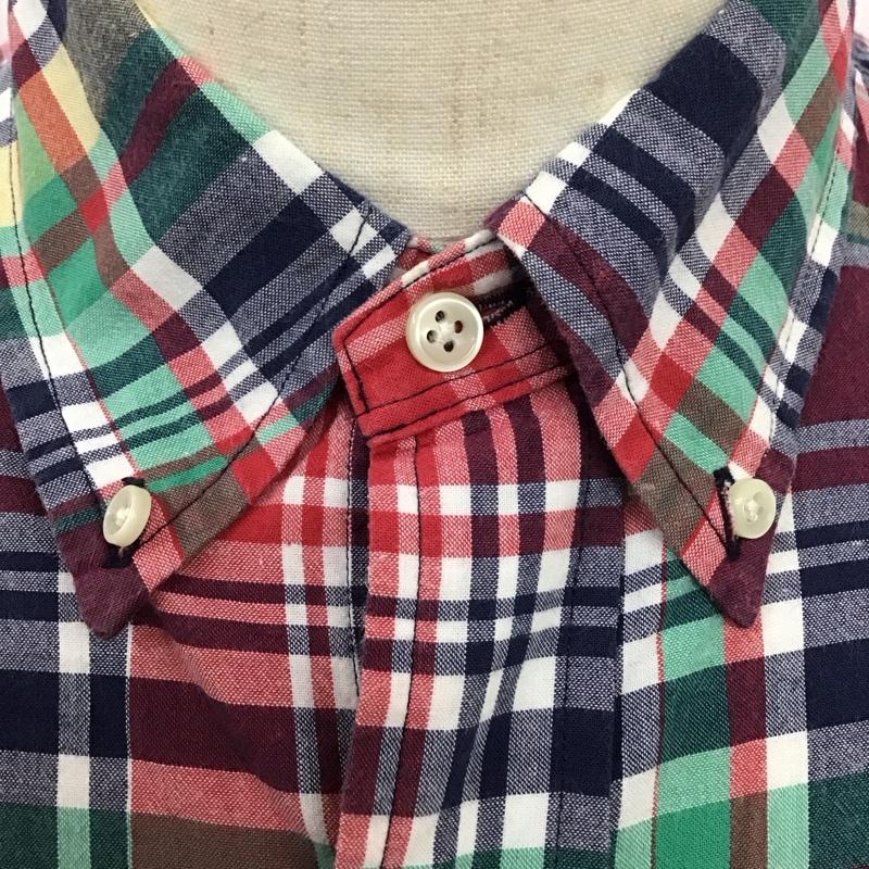 ラルフローレン RALPHLAUREN シャツ、ブラウス 半袖 ボタンダウン チェック コットン M ワンポイント マルチカラー / マルチカラー /  メンズ USED 古着 中古 10123009