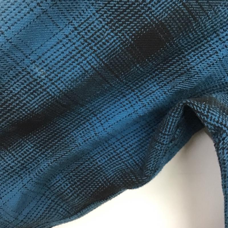 ビッグマイク BIG MIKE シャツ、ブラウス 長袖 長袖シャツ カジュアルシャツ 総柄シャツ XXL プリント 青 / ブルー /  メンズ USED 古着 中古 10148230
