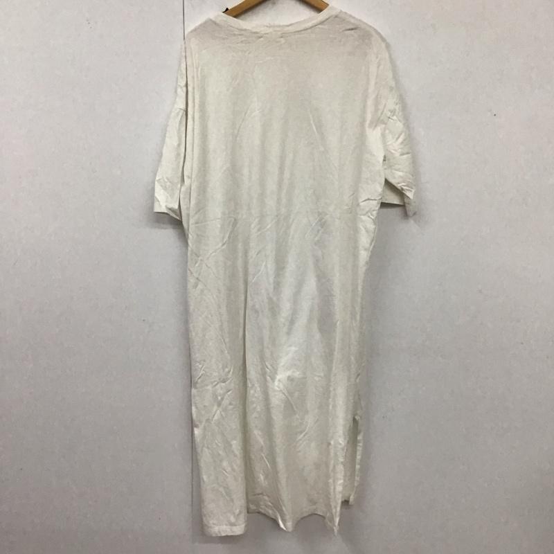 アースミュージックアンドエコロジー earth music&ecology ワンピース ロングスカート 1C96L1H0200 オーガニックコットンBIGシルエットワンピース FREE 無地 白 / ホワイト /  レディース USED 古着 中古 10119266