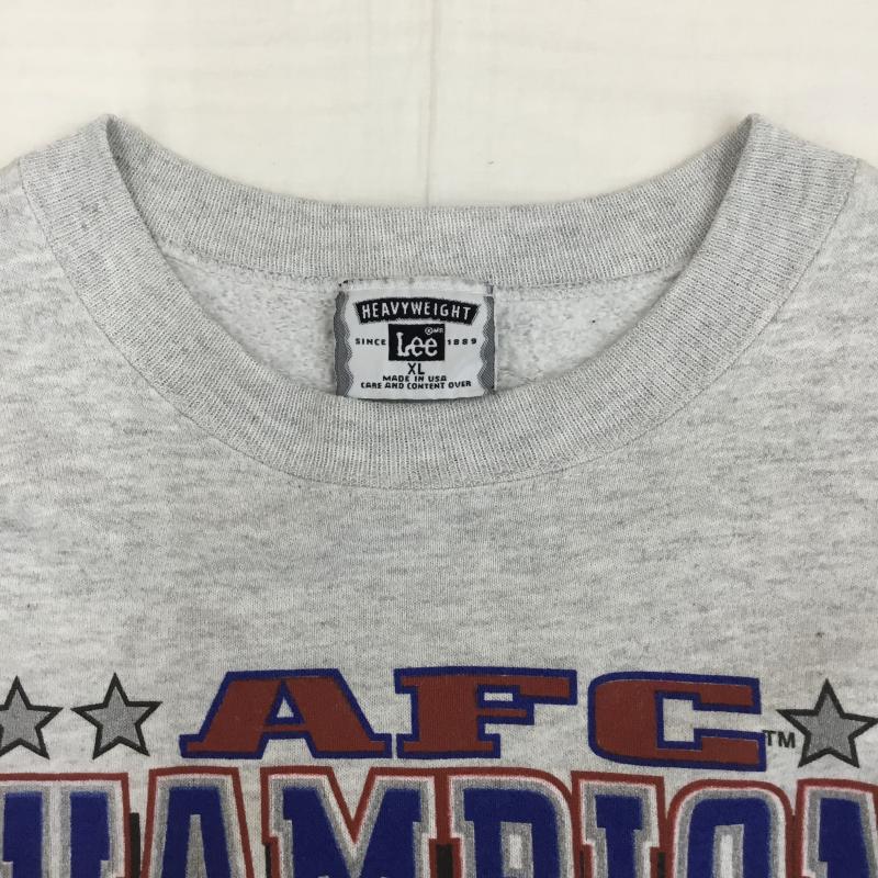 リー Lee トレーナー 長袖 USA製 XL プリント 灰 / グレー /  メンズ USED 古着 中古 10142327