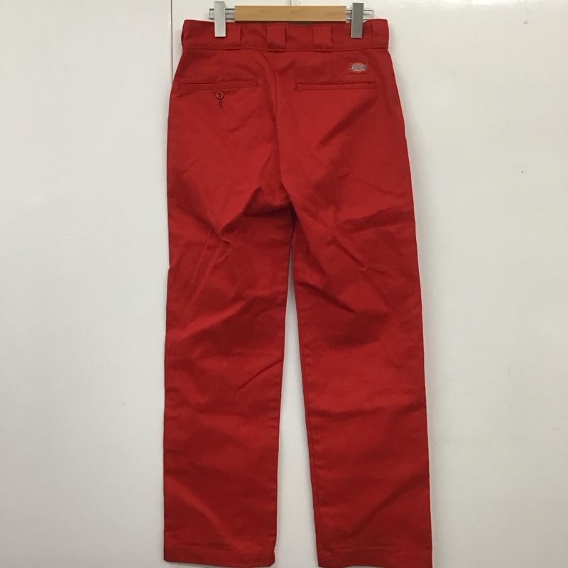 ディッキーズ Dickies パンツ ワークパンツ、ペインターパンツ ワークパンツ ワイドパンツ カジュアルパンツ デニムパンツ ストレートパンツ 30インチ 無地 赤 / レッド /  メンズ USED 古着 中古 10109860