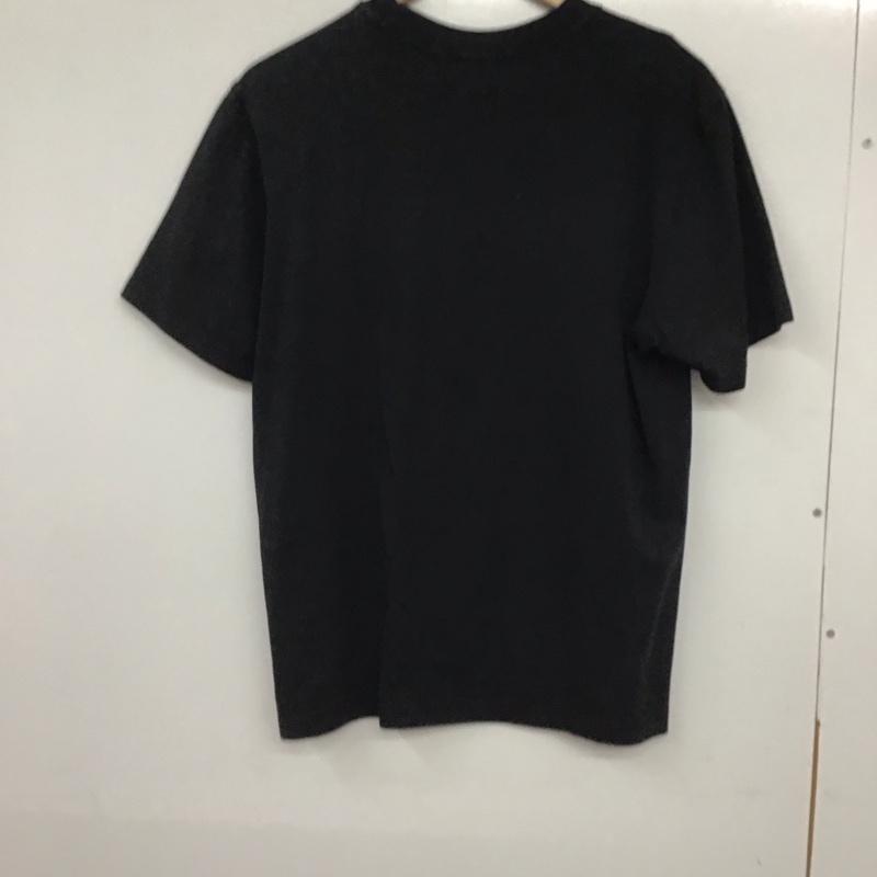 アディダス adidas Tシャツ 半袖 半袖カットソー プリントTシャツ クルーネックカットソー ロゴ、文字 黒 / ブラック /  メンズ USED 古着 中古 10133722