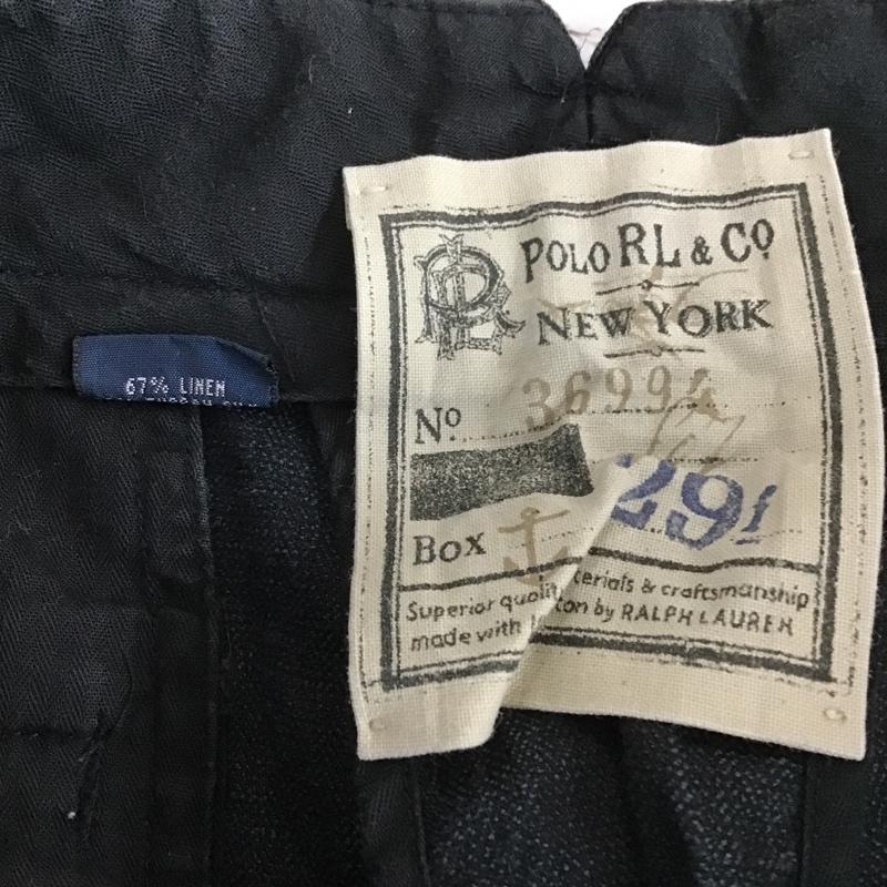 ポロラルフローレン POLO RALPH LAUREN パンツ ワークパンツ、ペインターパンツ カジュアルパンツ ワイドパンツ ストレートパンツ 34 プリント 紺 / ネイビー /  メンズ USED 古着 中古 10105432