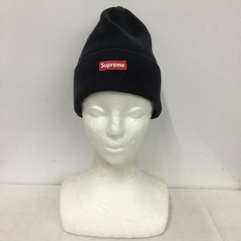 シュプリーム Supreme 帽子 ニット帽 ボックスロゴ ロゴ、文字 紺 / ネイビー /  メンズ USED 古着 中古 10151048