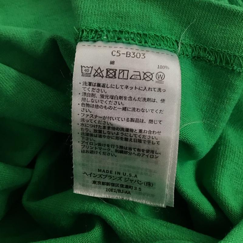 チャンピオン Champion Tシャツ 半袖 c5-b303 半袖カットソー 無地Tシャツ L 無地 緑 / グリーン /  メンズ USED 古着 中古 10141950