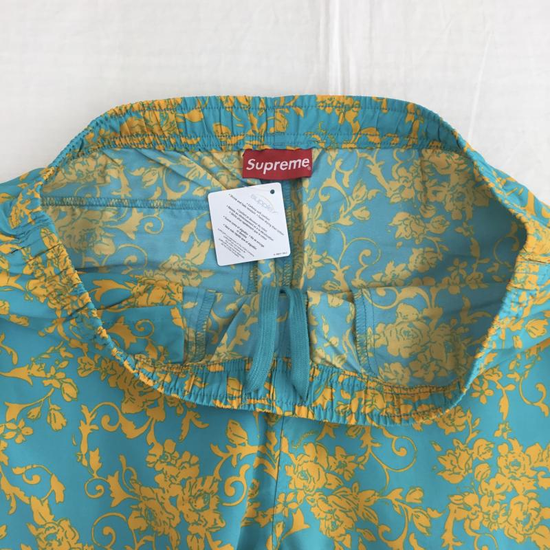 シュプリーム Supreme パンツ ワークパンツ、ペインターパンツ 20SS Warm Up Pants in a Teal Floral pattern M 総柄 青 / ブルー / X 橙 / オレンジ /  メンズ USED 古着 中古 10150832