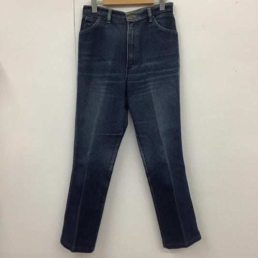 ラングラー Wrangler パンツ デニム、ジーンズ ハイウエスト ストレッチ ロゴ、文字 青 / ブルー /  メンズ USED 古着 中古 10112665
