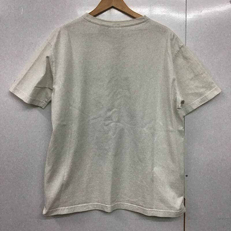 チャンピオン Champion Tシャツ 半袖 半袖カットソー プリントTシャツ クルーネックカットソー L ロゴ、文字 白 / ホワイト /  メンズ USED 古着 中古 10141731