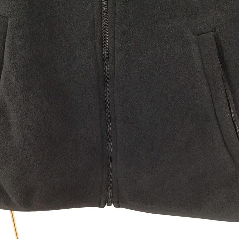 アディダス adidas ベスト ベスト ジップアップベスト フリースベスト ノースリーブ スタンドカラー ロゴ、文字 黒 / ブラック /  メンズ USED 古着 中古 10140140