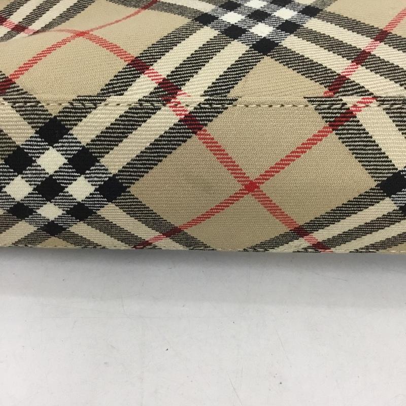 バーバリーブルーレーベル BURBERRY BLUE LABEL ショルダーバッグ ショルダーバッグ ノバチェック フリンジ チェック ベージュ / ベージュ / X 白 / ホワイト / X 黒 / ブラック / X 赤 / レッド /  レディース USED 古着 中古 10144341