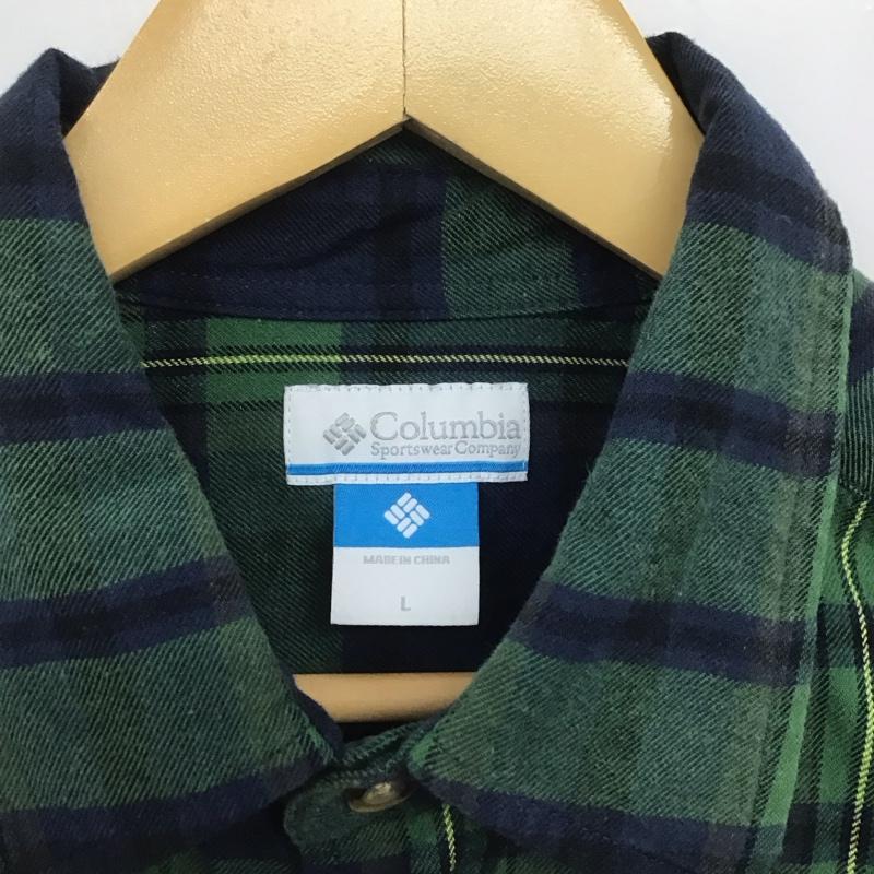 コロンビア Columbia シャツ、ブラウス 長袖 長袖シャツ チェックシャツ カラーシャツ L チェック マルチカラー / マルチカラー /  メンズ USED 古着 中古 10148335
