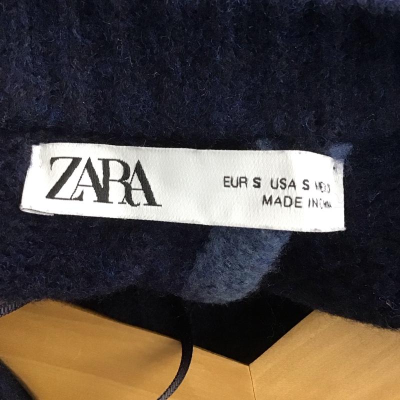 ザラ ZARA ニット、セーター 長袖 S 無地 紺 / ネイビー /  レディース USED 古着 中古 10142791