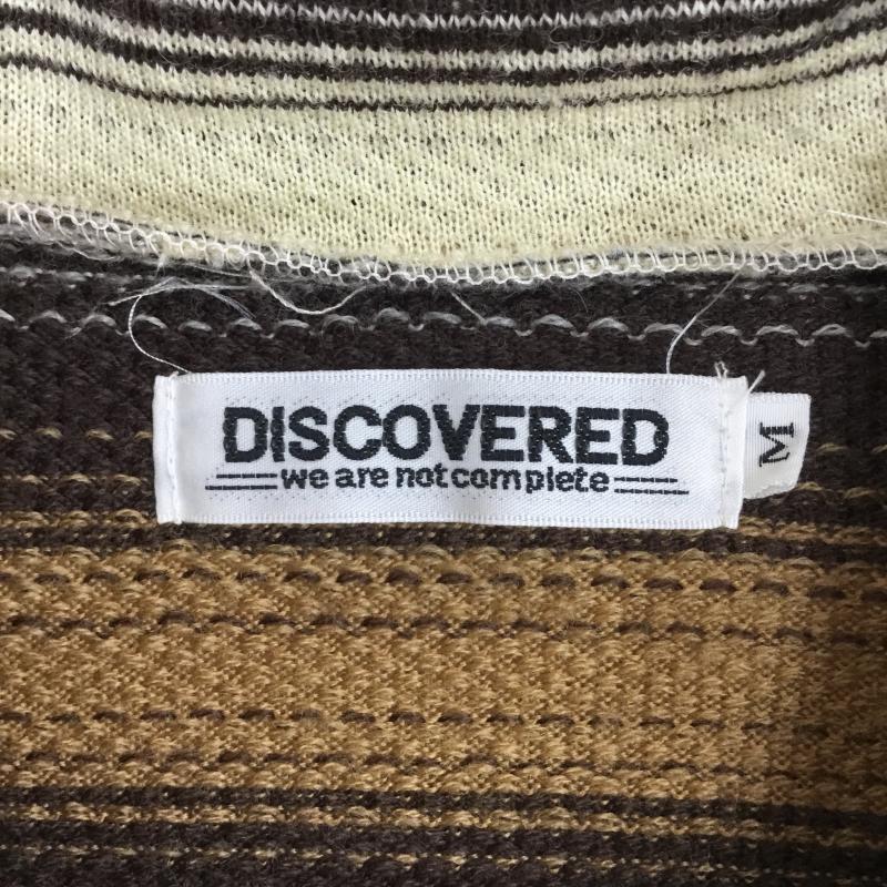 ディスカバード DISCOVERED シャツ、ブラウス 長袖 DISCOVERED ウール 長袖シャツ M ボーダー柄 茶 / ブラウン /  メンズ USED 古着 中古 10135889
