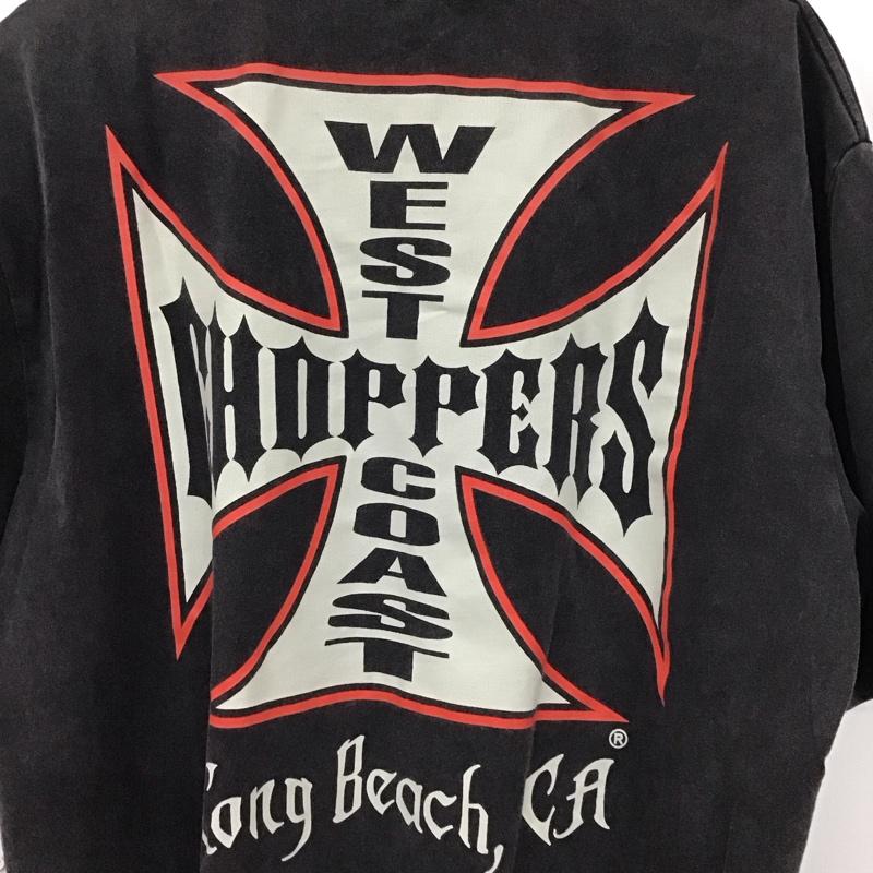 ウエストコーストチョッパーズ WEST COAST CHOPPERS Tシャツ 半袖 M プリント チャコールグレー / チャコールグレー /  メンズ USED 古着 中古 10130493