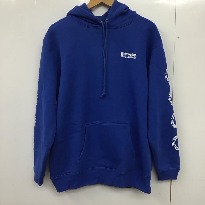 ロットワイラー ROTTWEILER パーカー 長袖 長袖パーカー プルオーバーパーカー スウェット XL プリント 青 / ブルー /  メンズ USED 古着 中古 10145886