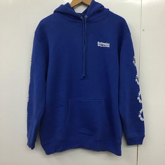 ロットワイラー ROTTWEILER パーカー 長袖 長袖パーカー プルオーバーパーカー スウェット XL プリント 青 / ブルー /  メンズ USED 古着 中古 10145886