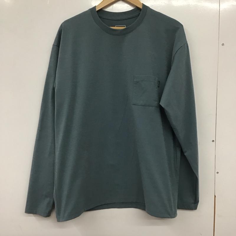 ザノースフェイス THE NORTH FACE カットソー 長袖 nt12260 L/SAiryRelaxTee 長袖カットソー クルーネックカットソー L 無地 水色 / ライトブルー /  メンズ USED 古着 中古 10136565
