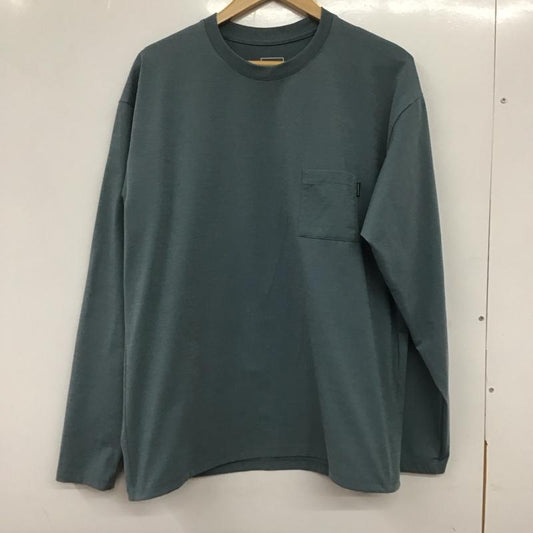 ザノースフェイス THE NORTH FACE カットソー 長袖 nt12260 L/SAiryRelaxTee 長袖カットソー クルーネックカットソー L 無地 水色 / ライトブルー /  メンズ USED 古着 中古 10136565