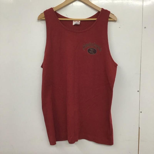 古着 USED タンクトップ タンクトップ sof tee L 無地 赤 / レッド /  メンズ USED 古着 中古 10134516