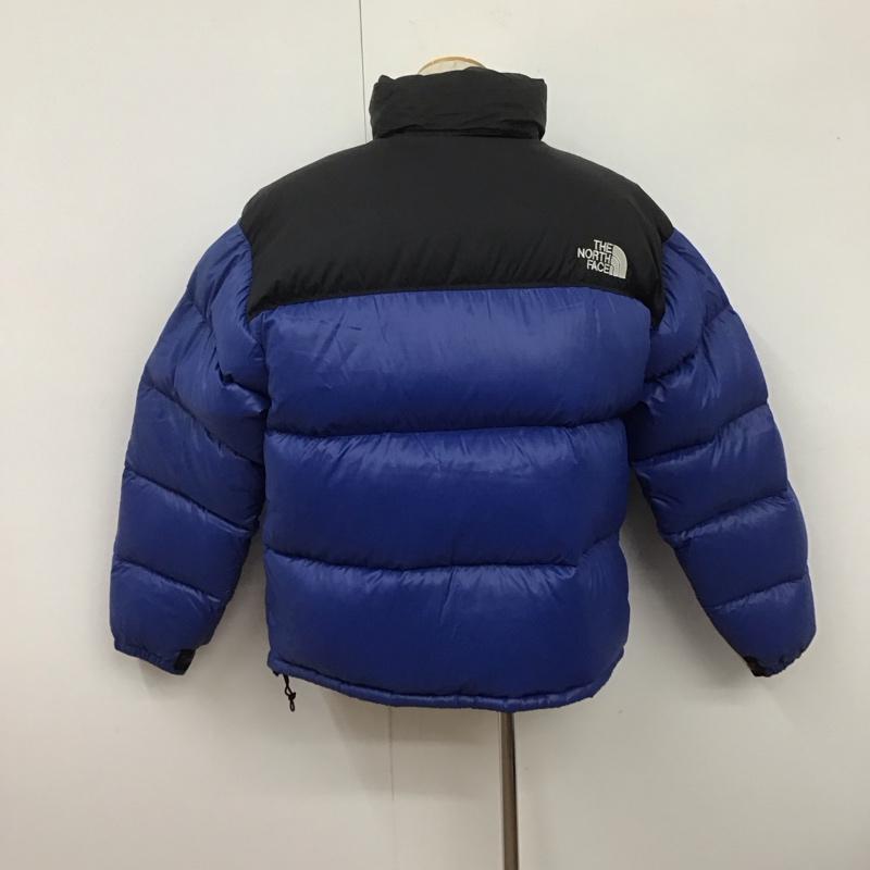 ザノースフェイス THE NORTH FACE ジャケット、上着 ジャンパー、ブルゾン ジップアップジャケット ジャンパー ダウンジャケット カジュアルジャケット アウター XL ロゴ、文字 黒 / ブラック / X 青 / ブルー /  メンズ USED 古着 中古 10106760