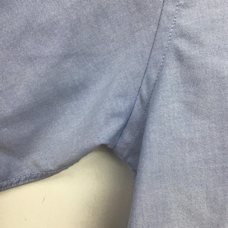 ウ゛ァンヒューゼン VANHEUSEN シャツ、ブラウス 長袖 長袖シャツ 無地シャツ カラーシャツ ボタンダウンシャツ XL ロゴ、文字 水色 / ライトブルー /  メンズ USED 古着 中古 10147020