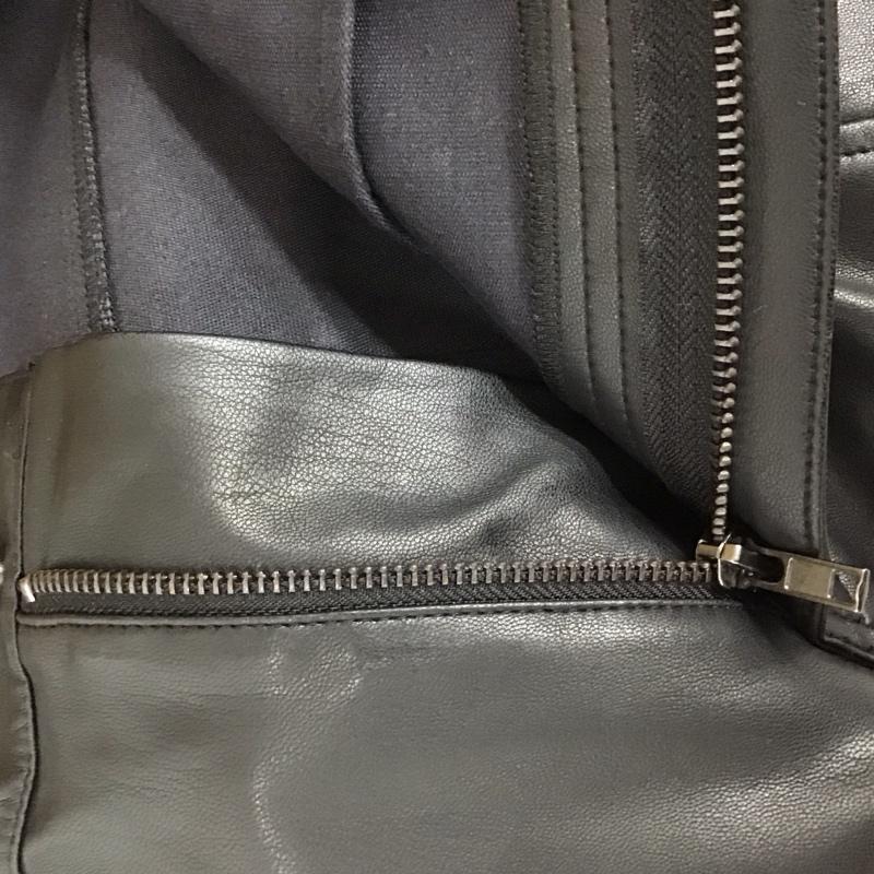 ザラ ZARA ボトムス ボトムス 8574 227 800 フェイクレザーパンツ 38 無地 黒 / ブラック /  レディース USED 古着 中古 10120867