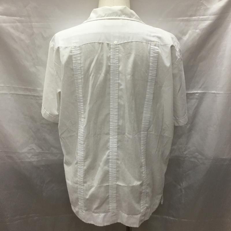 古着 USED シャツ、ブラウス 半袖 半袖シャツ カラーシャツ 半袖カットソー 総柄 白 / ホワイト /  メンズ USED 古着 中古 10113295