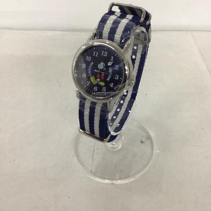 ディズニー Disney 腕時計 アナログ（クォーツ式） ミッキー キャラクター 白 / ホワイト / X 青 / ブルー /  レディース USED 古着 中古 10145127