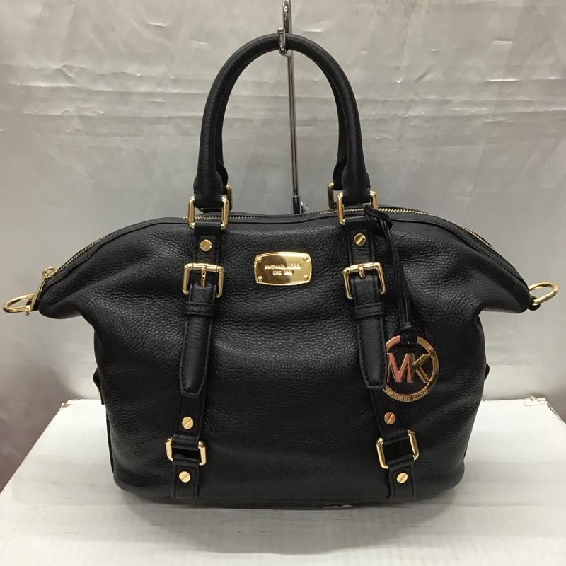 マイケルコース MICHAEL KORS トートバッグ トートバッグ 35H2GBFS2L 2WAY ショルダー ロゴ、文字 黒 / ブラック / X 金 / ゴールド /  レディース USED 古着 中古 10113045