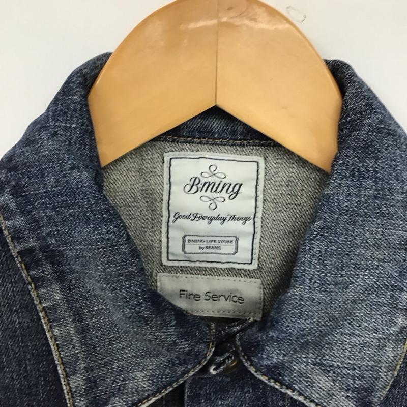 ビーミング バイ ビームス B:MING by BEAMS ジャケット、上着 ジャンパー、ブルゾン デニムジャケット Gジャン アウター カジュアルジャケット S 無地 インディゴ / インディゴ /  メンズ USED 古着 中古 10150851