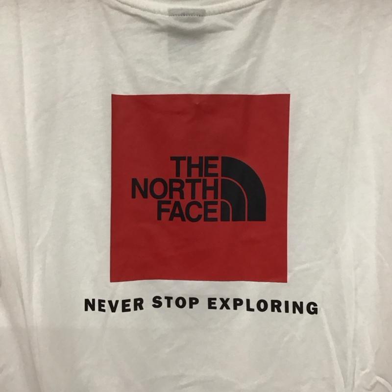 ザノースフェイス THE NORTH FACE Tシャツ 半袖 NF0A87NPFN4 XL ロゴ、文字 X プリント 白 / ホワイト / X 赤 / レッド /  メンズ USED 古着 中古 10132542