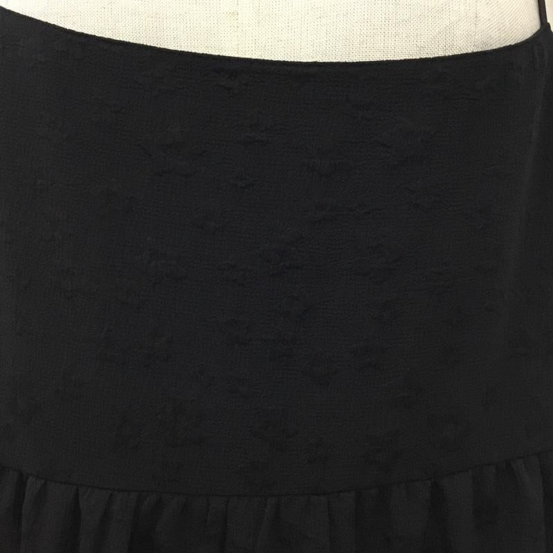 ダブルクローゼット w closet ワンピース ロングスカート ノースリーブワンピース ロングワンピース フレアワンピース FREE 総柄 黒 / ブラック /  レディース USED 古着 中古 10118566