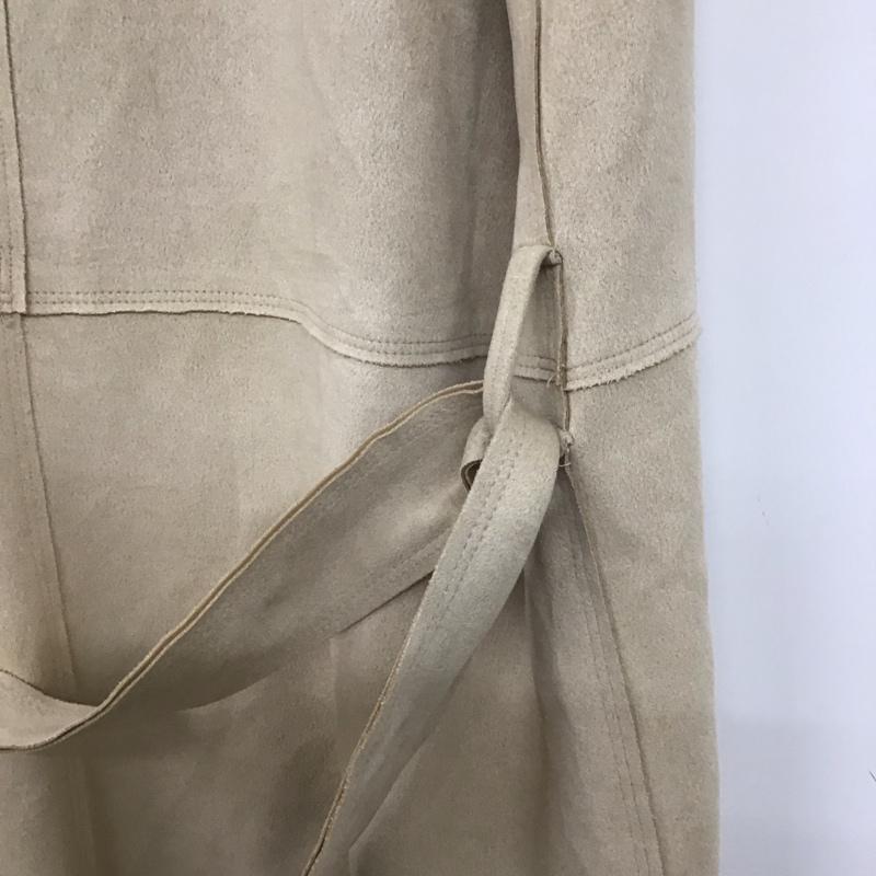 ザラ ZARA ベスト ベスト 8372 246 712 ロング丈 ジレ M 無地 ベージュ / ベージュ /  レディース USED 古着 中古 10138661