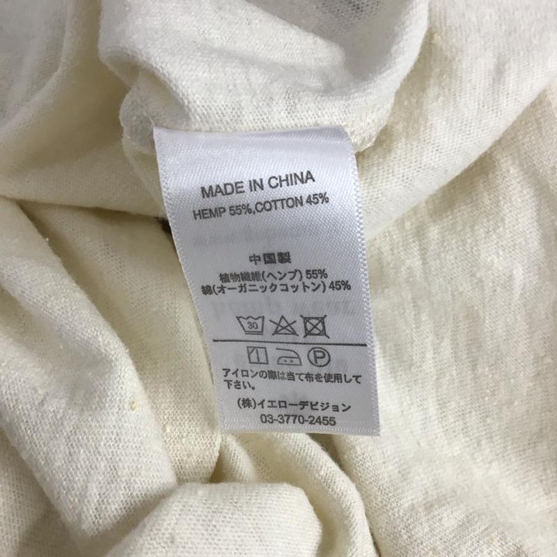 ゴーヘンプ GOHEMP Tシャツ 半袖 半袖カットソー プリントTシャツ クルーネックカットソー XL プリント アイボリー / アイボリー /  メンズ USED 古着 中古 10148526