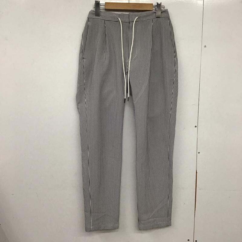 ビューティアンドユースユナイテッドアローズ BEAUTY&YOUTH UNITED ARROWS パンツ スラックス 1214-199-7380 ドライシアサッカーイージーテーパードパンツ S ストライプ 白 / ホワイト / X 灰 / グレー /  メンズ USED 古着 中古 10147080