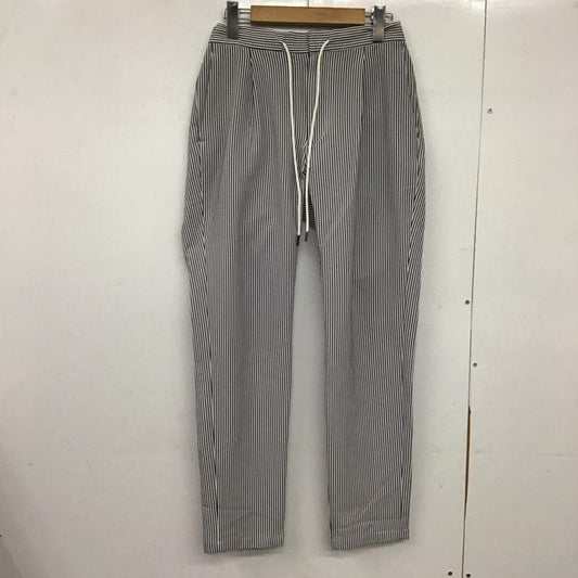 ビューティアンドユースユナイテッドアローズ BEAUTY&YOUTH UNITED ARROWS パンツ スラックス 1214-199-7380 ドライシアサッカーイージーテーパードパンツ S ストライプ 白 / ホワイト / X 灰 / グレー /  メンズ USED 古着 中古 10147080