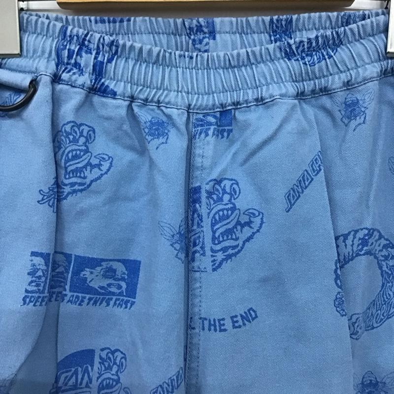 サンタクルーズ SANTA CRUZ パンツ ワークパンツ、ペインターパンツ M プリント 水色 / ライトブルー /  メンズ USED 古着 中古 10144873