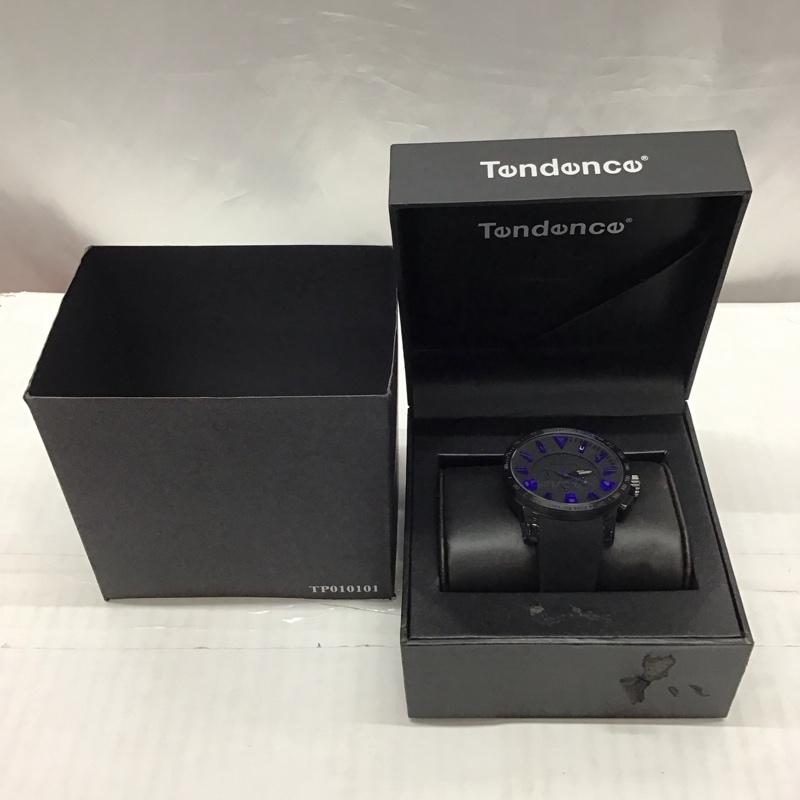 テンデンス Tendence 腕時計 アナログ（クォーツ式） TT560004 ガリバー スポーツ 箱有 ロゴ、文字 黒 / ブラック /  メンズ USED 古着 中古 10118899