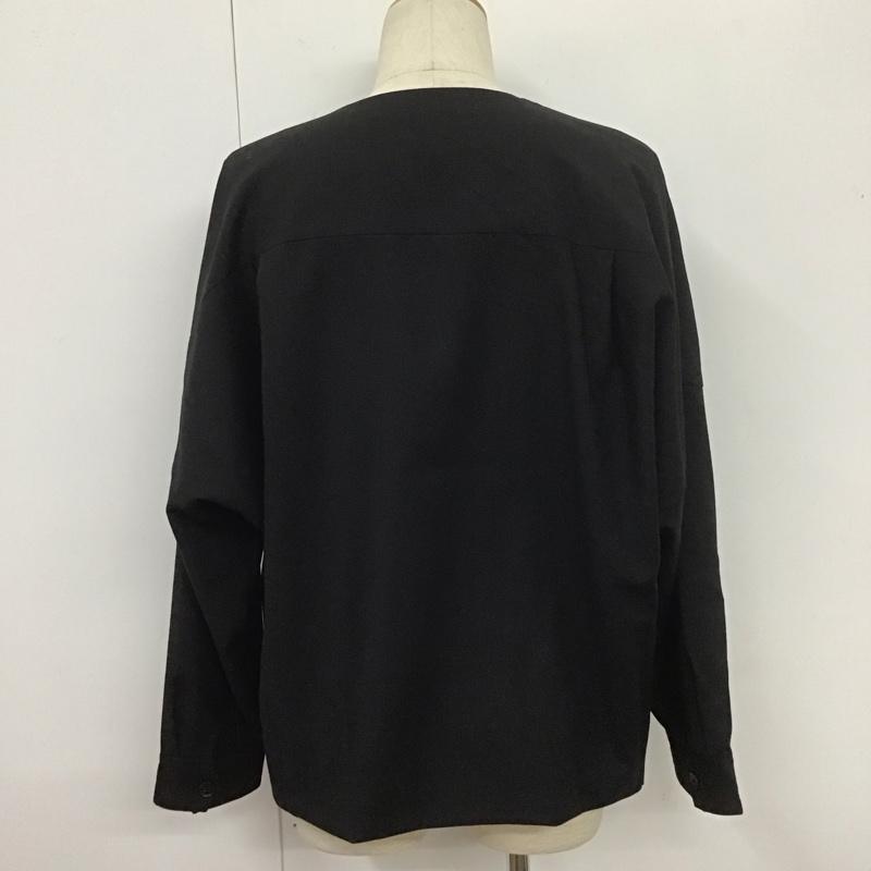 ハレ HARE ジャケット、上着 ジャンパー、ブルゾン ha030028ad ジップアップジャケット ブルゾン ノーカラージャケット アウター L 無地 黒 / ブラック /  メンズ USED 古着 中古 10107780