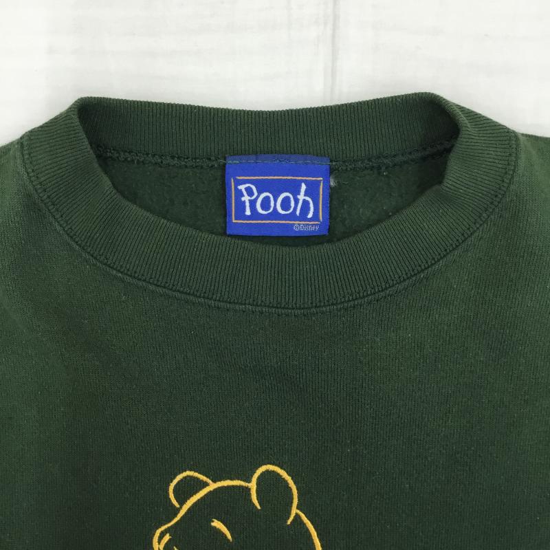 ユーズドクロージング used clothes トレーナー 長袖 Disney 90 s POOH くまのプーさん キャラクター 緑 / グリーン /  メンズ USED 古着 中古 10142521
