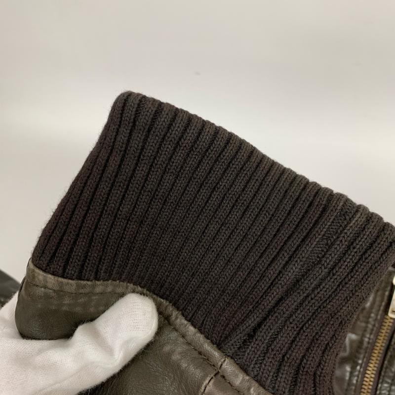 サキ saki ジャケット、上着 レザージャケット 無地 茶 / ブラウン /  メンズ USED 古着 中古 10033740