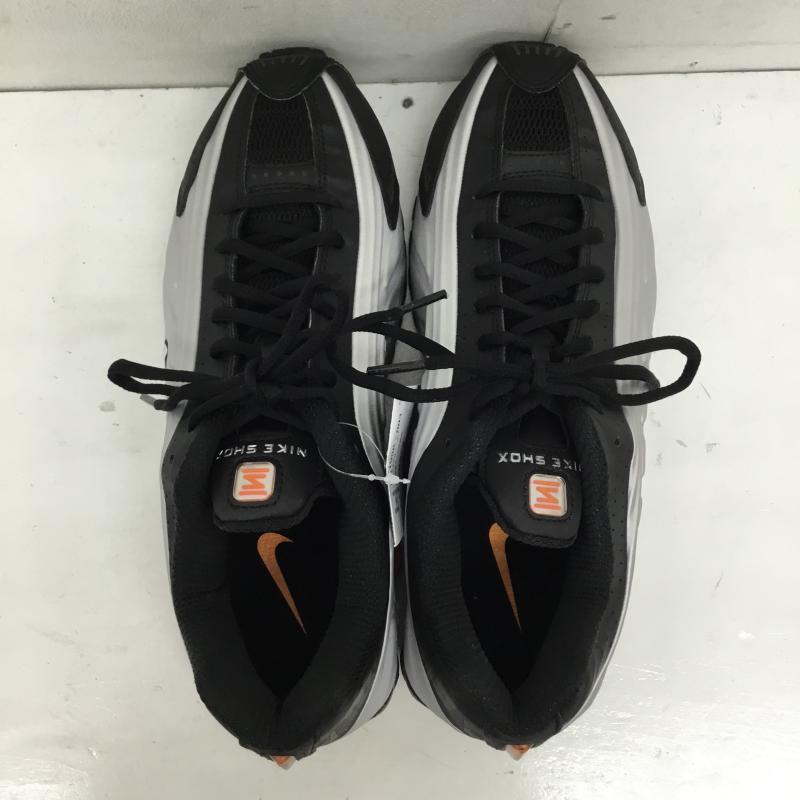 ナイキ NIKE スニーカー スニーカー HQ1988-003 SHOX R4 BLACK/VAST GREY-BRIGHT MANDARIN 27.0cm ロゴ、文字 黒 / ブラック / X 灰 / グレー / X 橙 / オレンジ /  メンズ USED 古着 中古 10141693